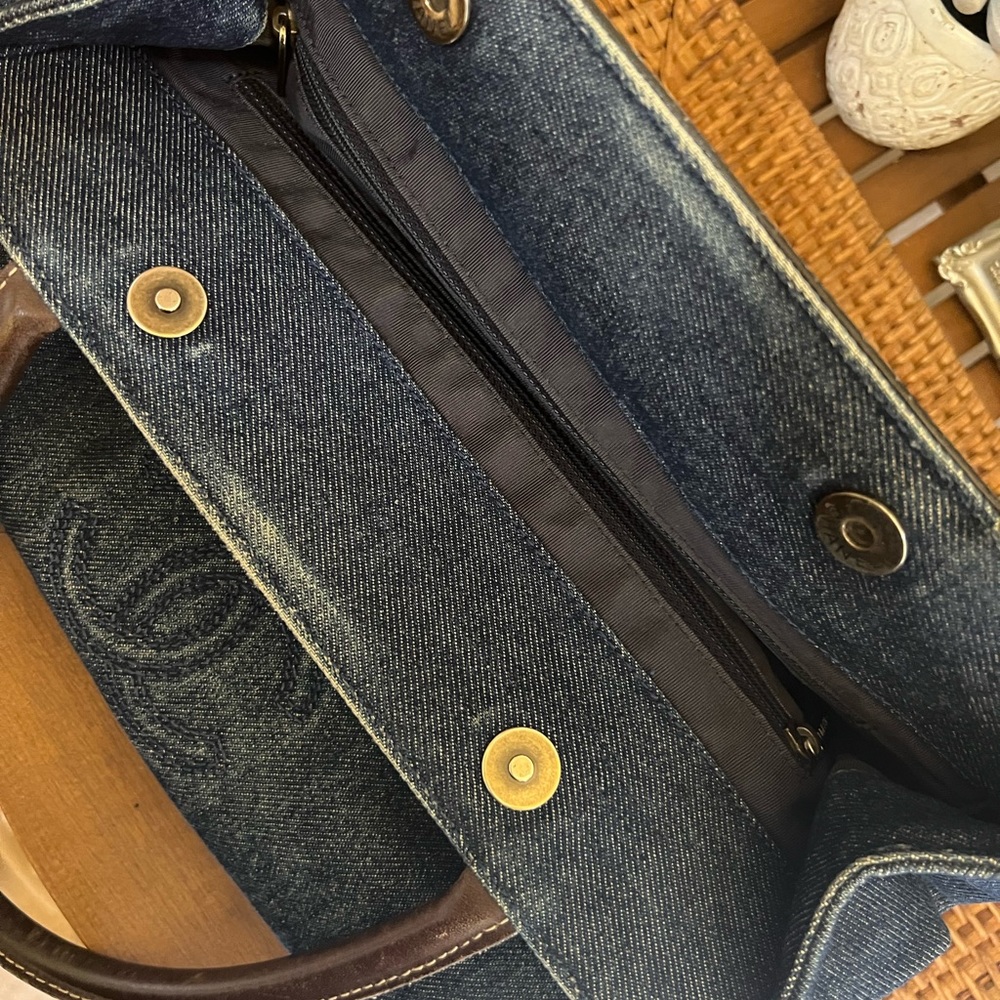 Chanel denim tote bag